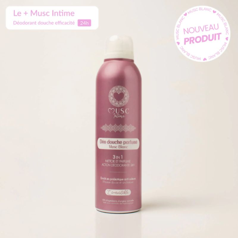 Musc intime deodorant douche 3en1 musc blanc 200ml - L'irresitible