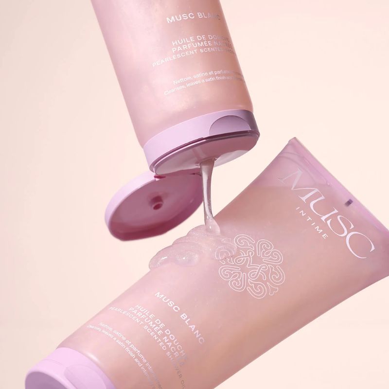 Musc Intime – Huile de douche parfumée nacrée Sweet Litchi 200 ml