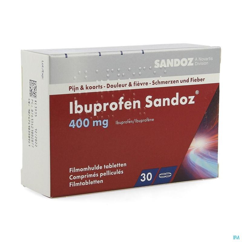 Ibuprofen Sandoz 400 Mg Comp Pell  30 X400 Mg