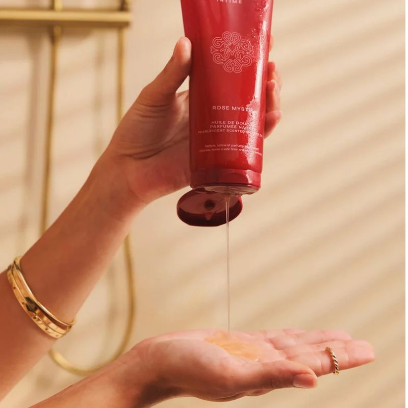 Musc Intime – Huile de douche parfumée nacrée Rose Mystik 200 ml