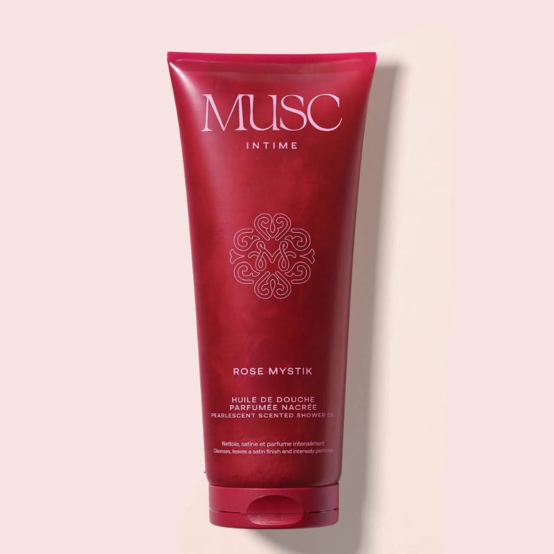 Musc Intime – Huile de douche parfumée nacrée Rose Mystik 200 ml