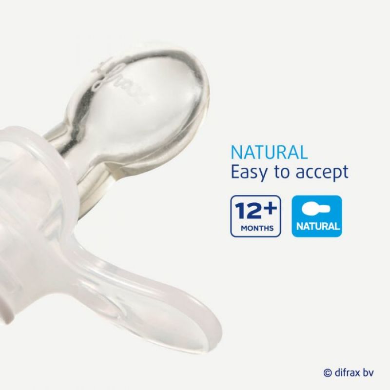 Difrax sucette natural 12m+ uni/pure creme/popcorn