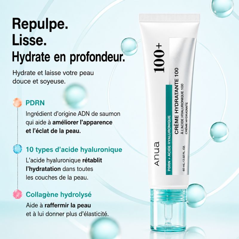 Anua PDRN Hyaluronic Acid 100 Cream 60ml