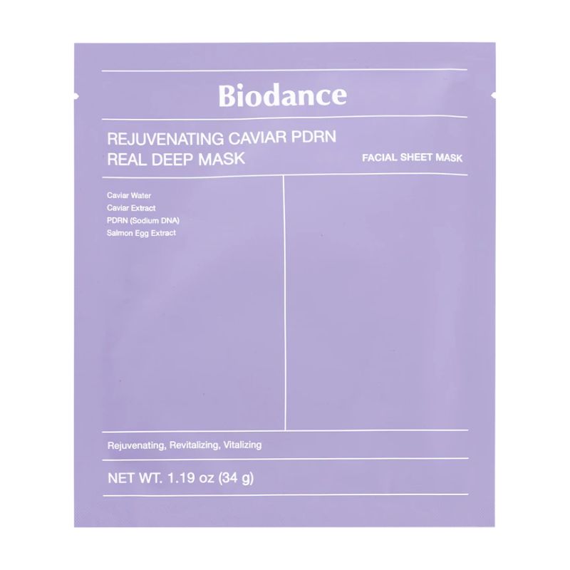 BIODANCE Caviar PDRN Real Deep Mask 34 g – Masque hydrogel nuit caviar & PDRN