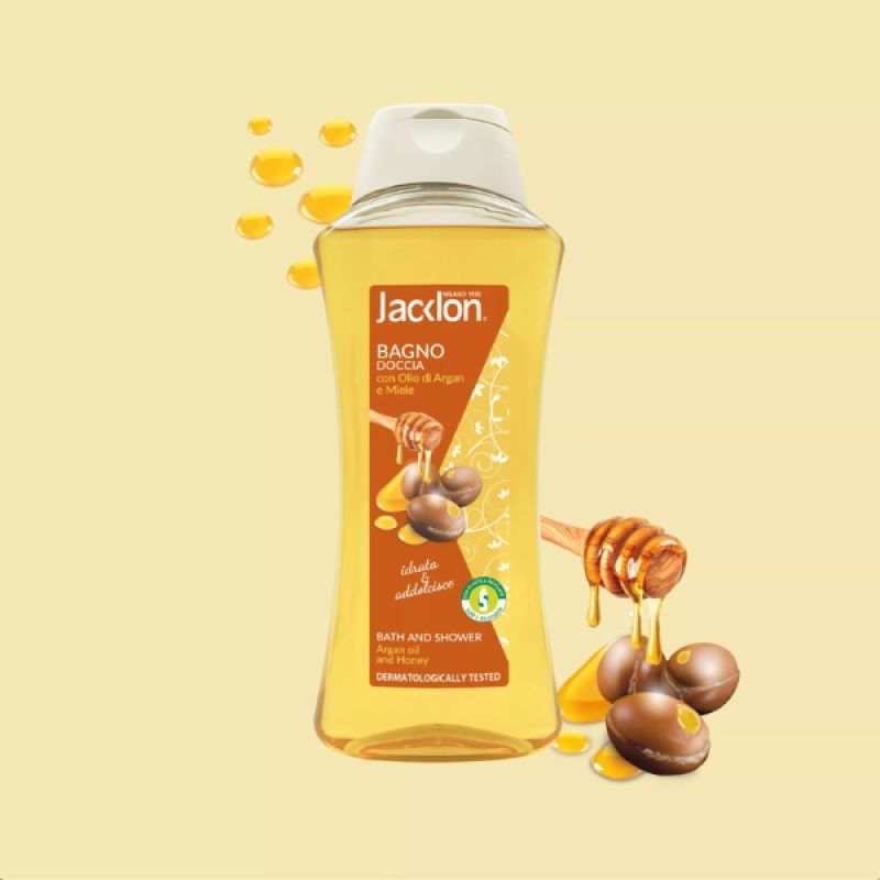 BAIN & DOUCHE À L'HUILE D'ARGAN ET AU MIEL 750 ML