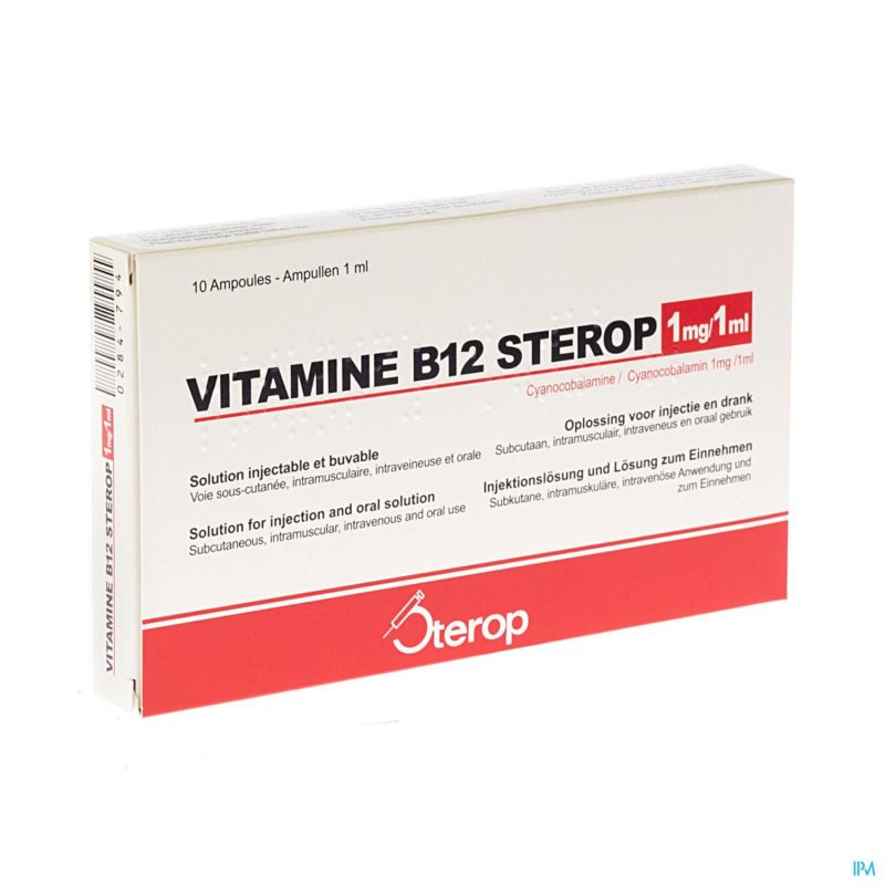 vitamine b12 injectable posologie Vit Sc/Im/Iv Amp 10 X 1 Mg/1 Ml energy supplement