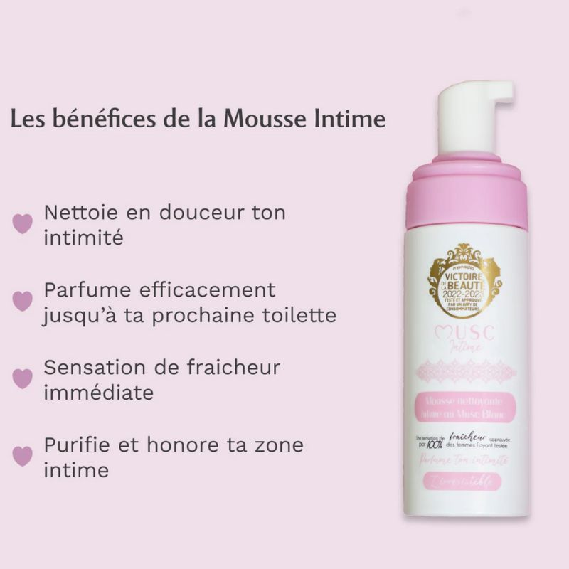 Musc intime Mousse intime l'Irresistible 150ml Musc blanc