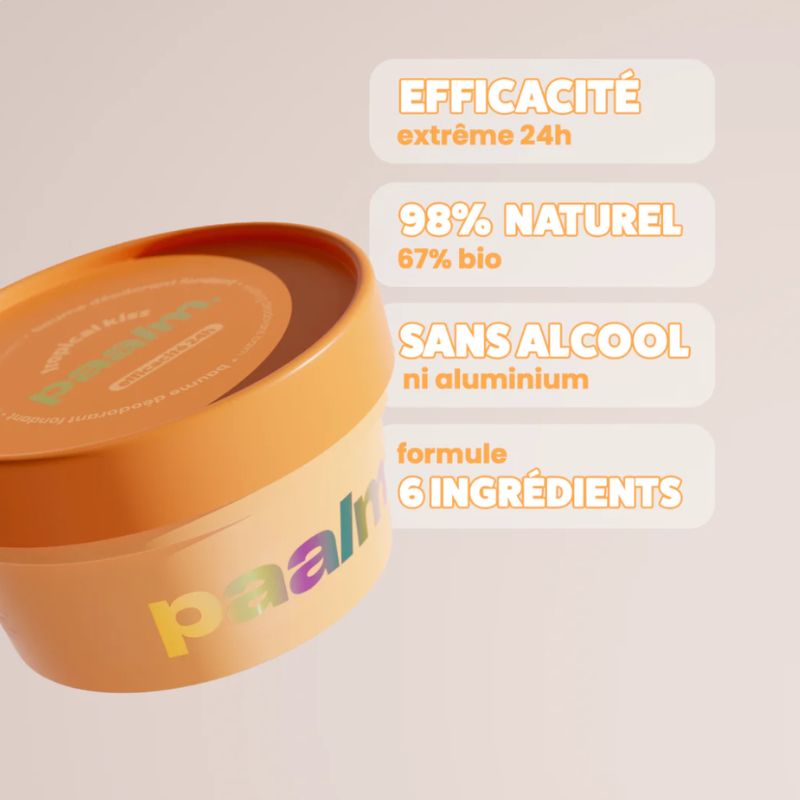 Paalm baume déodorant Tropical Kiss 50ml