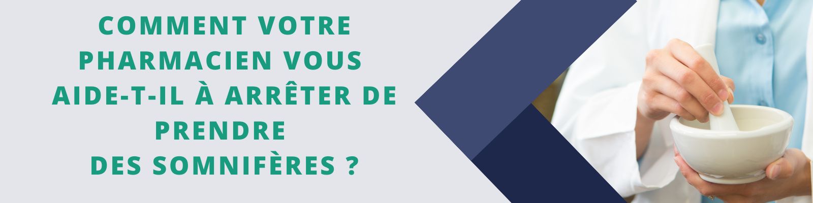 Comment votre pharmacien vous aide-t-il à arrêter de prendre des somnifères ?