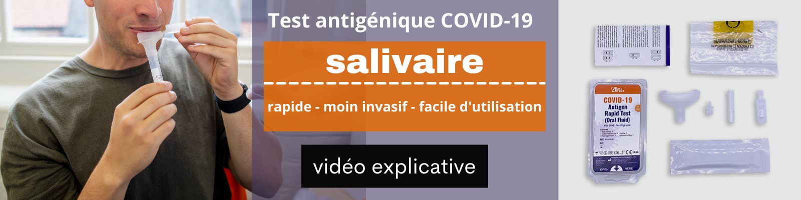 Test salivaire Covid-19 Alltest: utilisation?