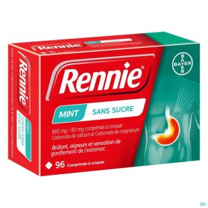 Rennie Menthe S/sucre Comp A Croquer 96