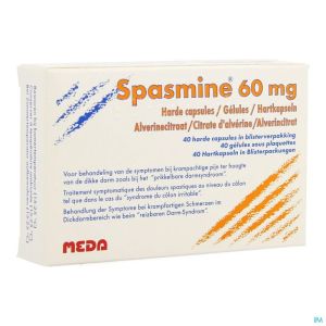Spasmine caps 40 x 60 mg