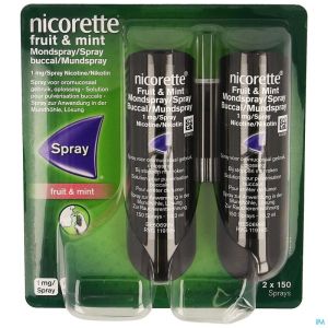 Nicorette Fruit & Mint 1mg Spray Dos 2x150