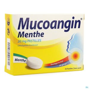 Mucoangin Menthe Past A Sucer 30 X20 Mg