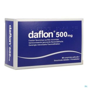 Daflon Impexeco Comp  60 X500 Mg Pip