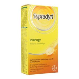 Supradyn Energy + Coenzyme Q10 Comprimés Effervescents 30