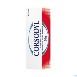 Corsodyl 10mg/g gel dentaire tube 50g