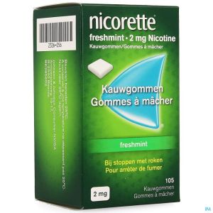 Nicorette freshmint gomme mach 105x2mg