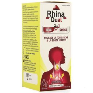 Rhina Dual Toux Gorge Sirop 100 ml