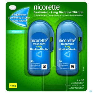 Nicorette Freshmint Comp A Sucer  80 X4 Mg