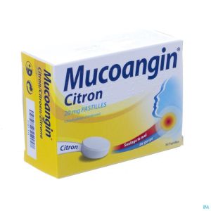 Mucoangin Citron Past A Sucer 30 X20 Mg