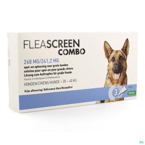 Fleascreen combo chien 268/241,2 mg 3 pc
