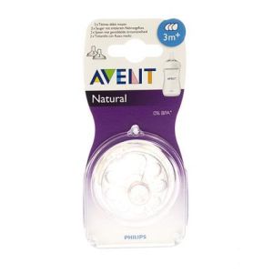 Philips Avent Natural Tetine Medium 3 Trous       2