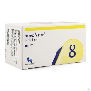 Novofine Aig Ster  8 Mm/30 G 100 Pc