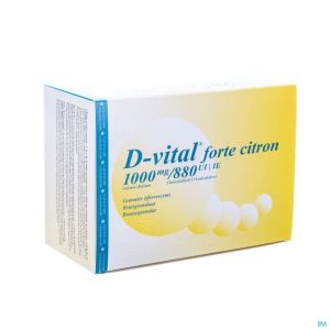 D vital forte citron 1000/880 efferv. sach 90