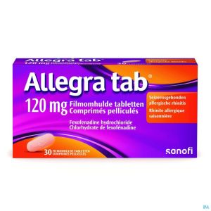 Allegra tab 120mg comp pell 30x120mg