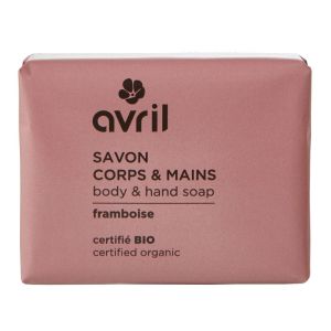 Avril savon corps & mains Framboise Bio 100 g
