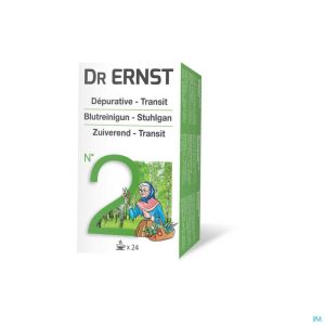 Dr Ernst Tisane N°2  Dépurative transit  20 filtrettes