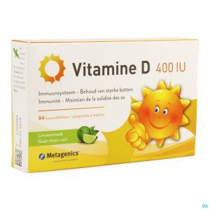 Vitamine D  400 UI 84 comprimés à mâcher