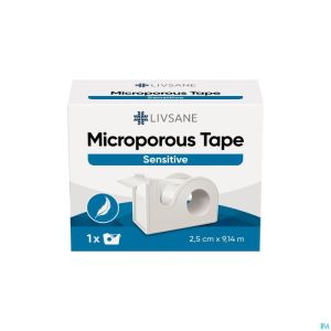 Livsane microporous tape dispenser 2,5cmx9,14m