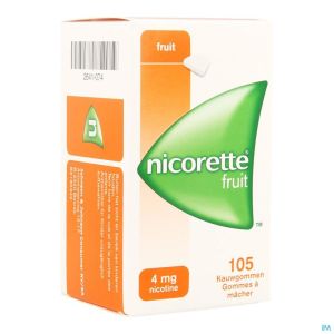 Nicorette Fruit Gomme Mach 105x4mg