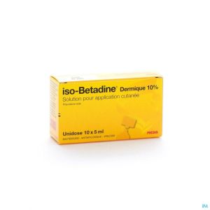 Iso Betadine Derm 10% Unidose Fl 10 X5 Ml