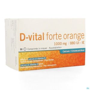 D Vital Forte Orange 1000 Mg/880 Ui Comp Croq.  90