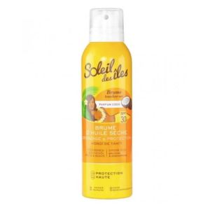 Soleil des iles brume d'huile sèche ip30 200ml parfum coco