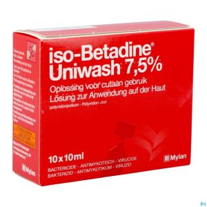 Iso betadine uniwash 7,5% 10x10ml