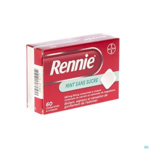 Rennie Sans Sucre Pastilles  60