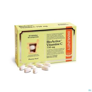 Bioactive vitamine c 750mg tabl 60