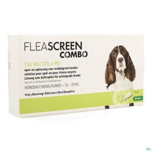 Fleascreen Combo 134 Mg/120,6 Mg Spot On Chien Pip.3
