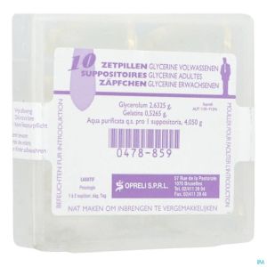 Glycerine Sopreli Supp Ad  10