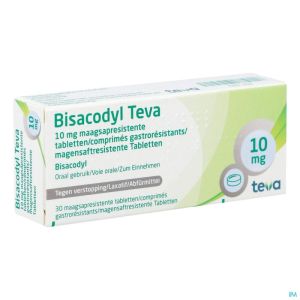 Bisacodyl teva drag 30 x 10 mg