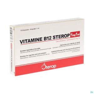 Vit B12 Sc/Im/Iv Amp  10 X 1 Mg/1 Ml