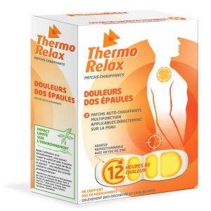 Thermorelax Douleur Dos/Epaules 3 patchs autochauffants
