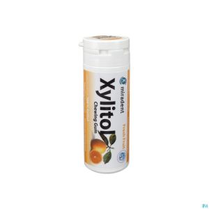 Miradent chewing gum xylitol fruits s/sucre 30