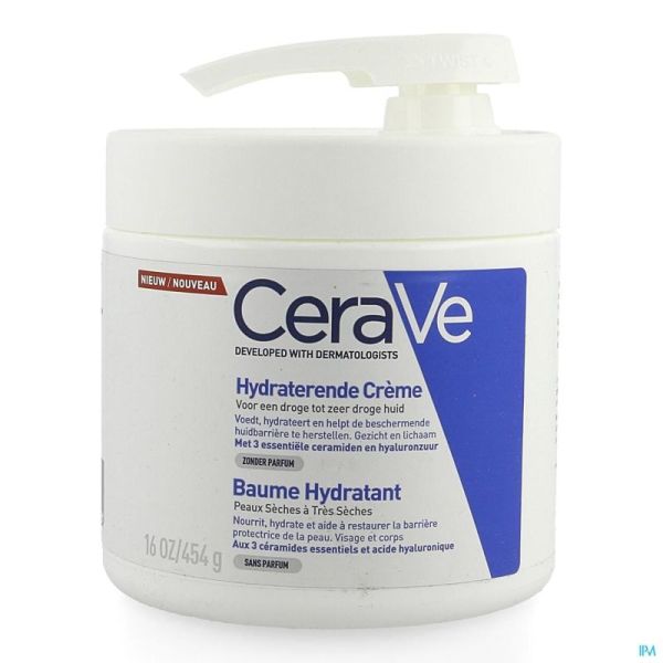 Cerave baume hydratant pot+pompe 454g