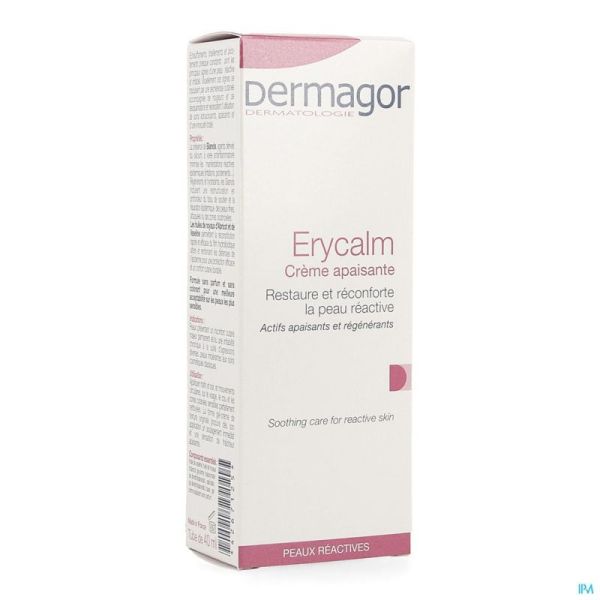 Dermagor Erycalm Soin Apaisant Peau Réactive 40ml