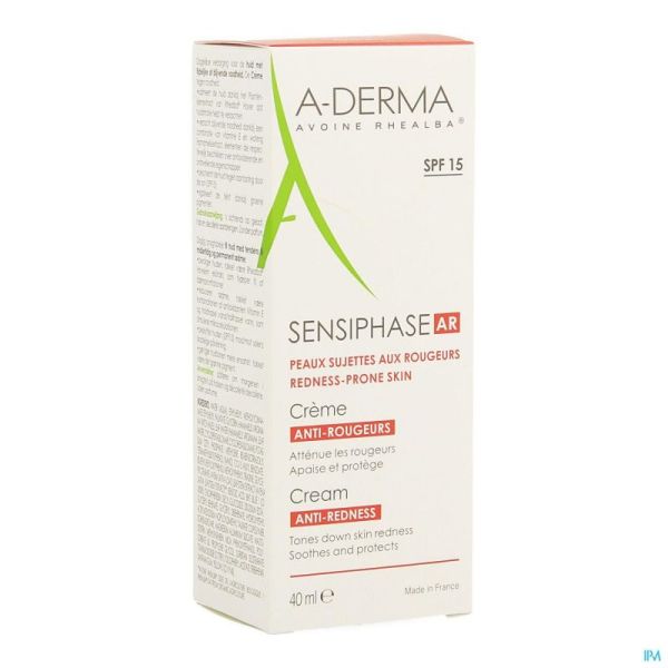 Aderma Sensiphase Anti-rougeur Crème 40ml